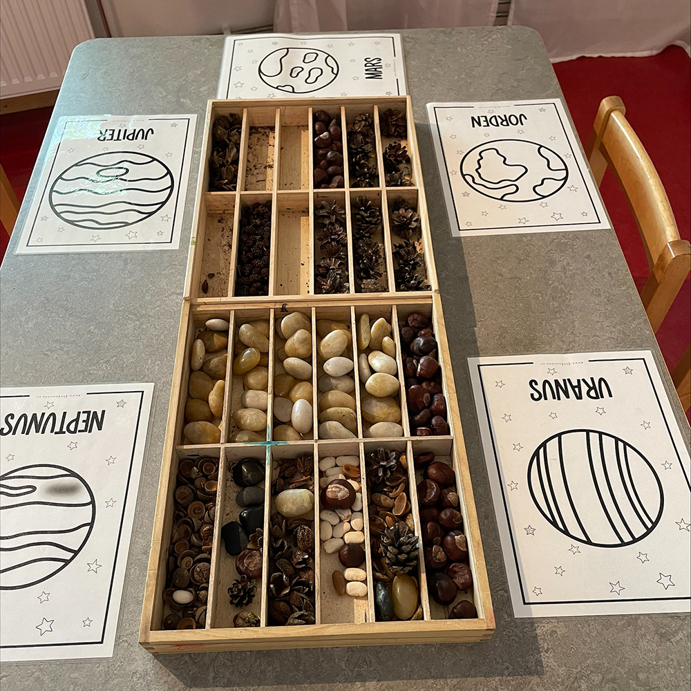 Samlingslåda för kreativa aktiviteter